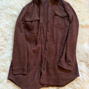 Women's Brown Button-Up Jacket